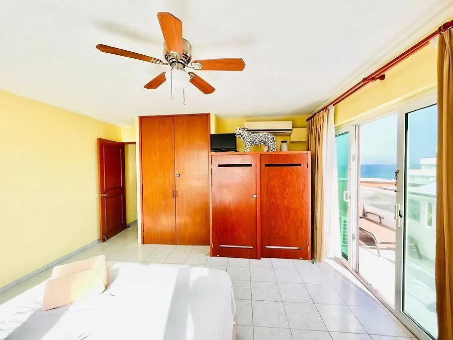 Panoramic Oceanview Private Rooftop Brisas1409 Cancun Apartment